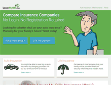 Tablet Screenshot of lmbinsurance.com